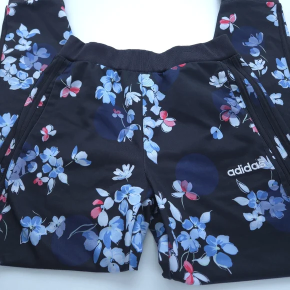 Adidas Girls Floral Printed Tricot Joggers size M (10/12) - Picture 4 of 16